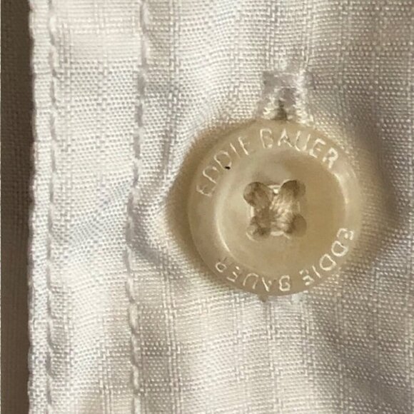 EDDIE BAUER Performance Fishing Shirt White Mens Medium - Picture 5 of 16